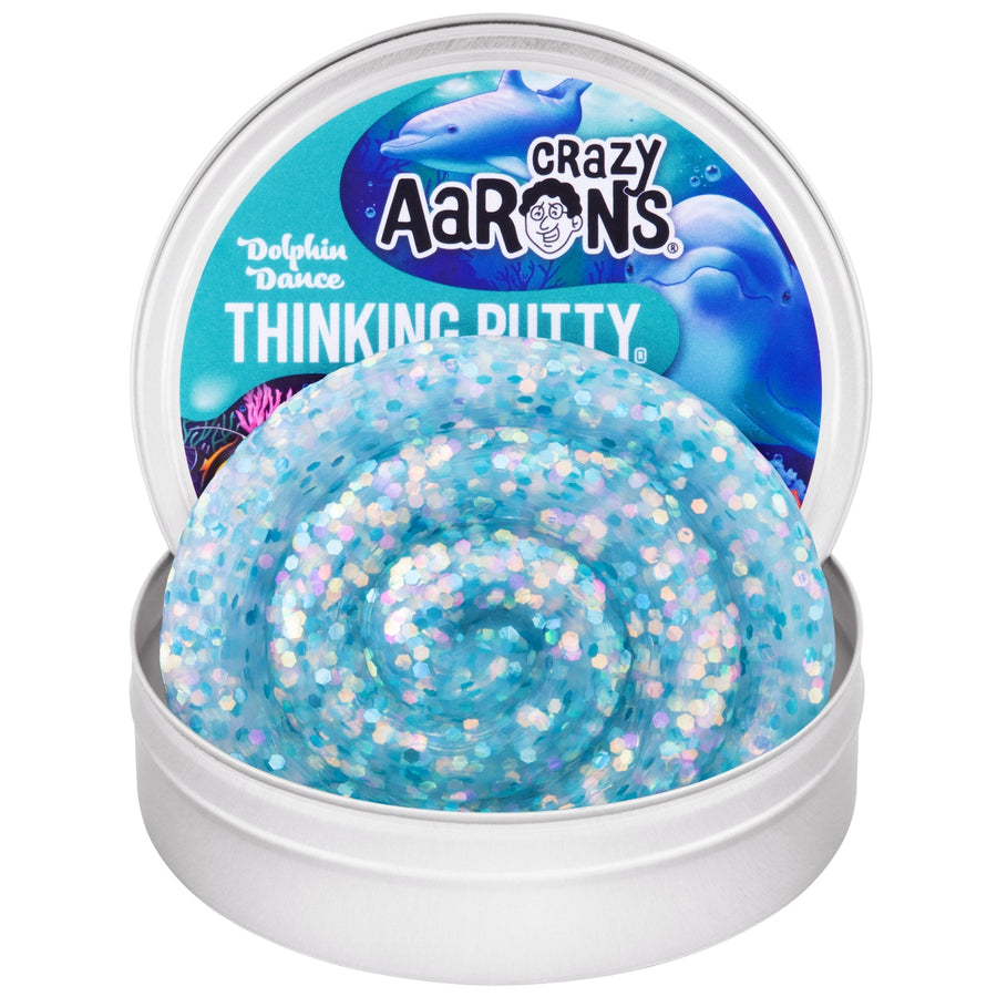 Dolphin Dance - 3.5" Thinking Putty Tin O1